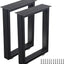 Patas de Banco 16" Metal Resistentes Set 2 Negro