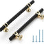Manijas gabinete T-Bar 5" pack 30 color negro y dorado