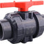 Válvula bola PVC True Union 3pulg 200psi juntas EPDM