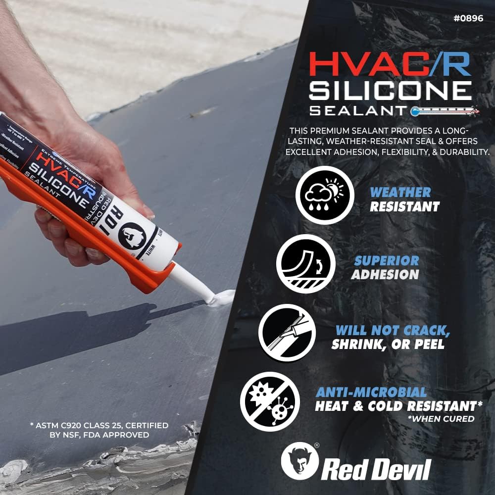 Sellador silicona HVAC/R 280ml blanco