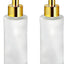 2 Botellas Vidrio Esmerilado 4oz Dispensador Jabón