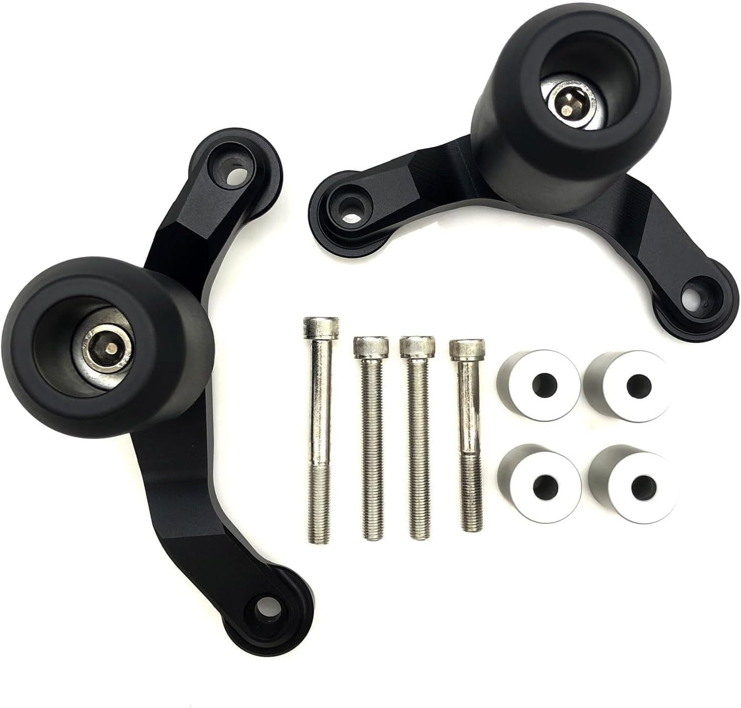 Protectores marco motocicleta aluminio negro comp ZH2 20-24