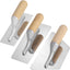 Set 3 paletas yeso acabado plano mango madera acero inox