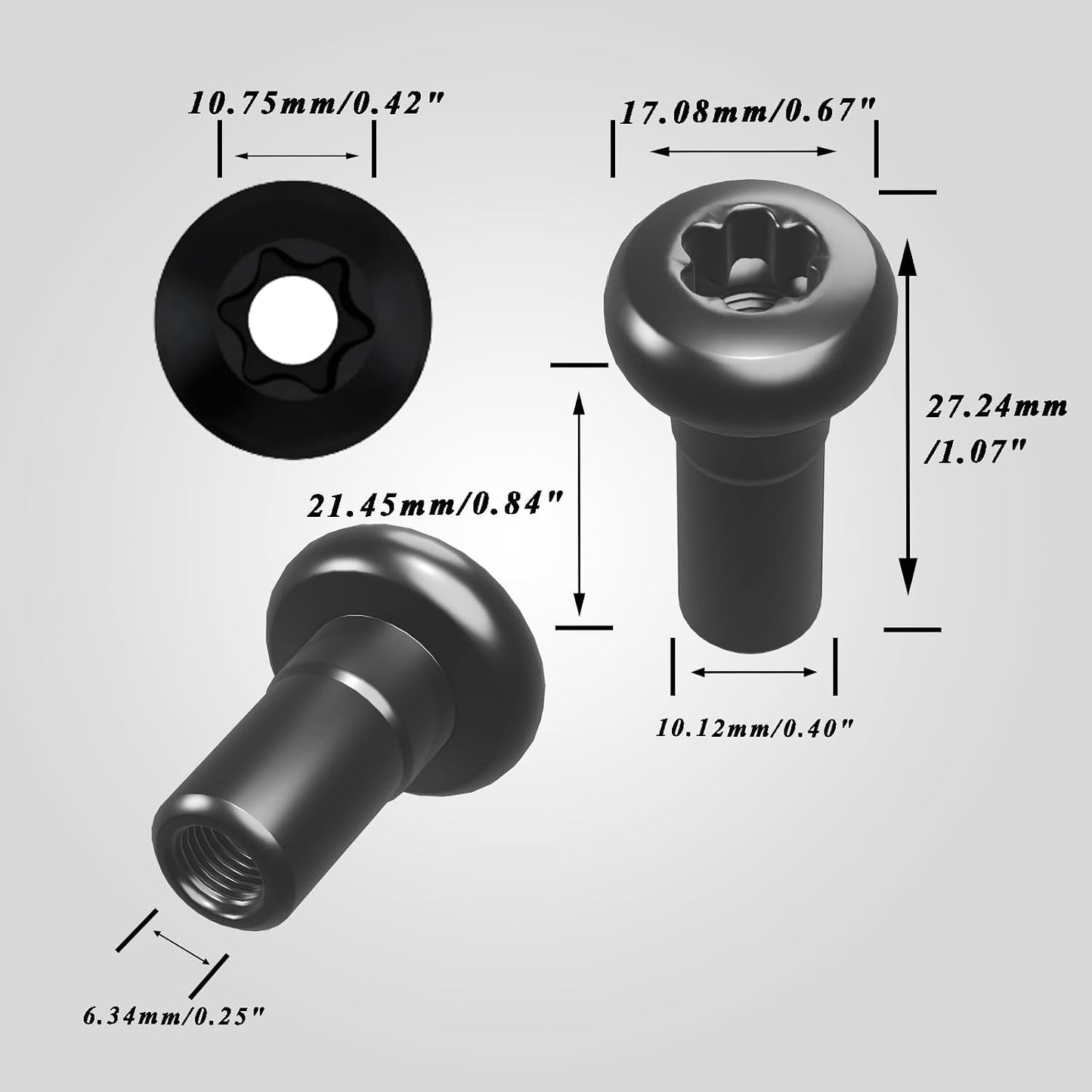 Tuercas bisagra puerta Jeep Wrangler JL JLU 2018-23 4 Uds