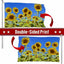 Bandera girasol 3x5ft para jardín y oficina