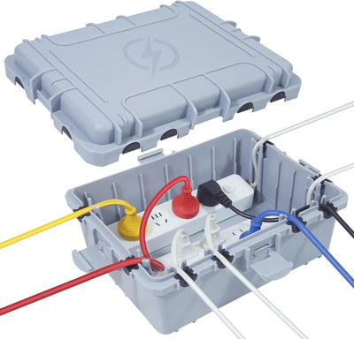 Caja eléctrica exterior IP54 impermeable cubierta toma