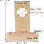Soporte poste madera techo 1.2pulg set 4