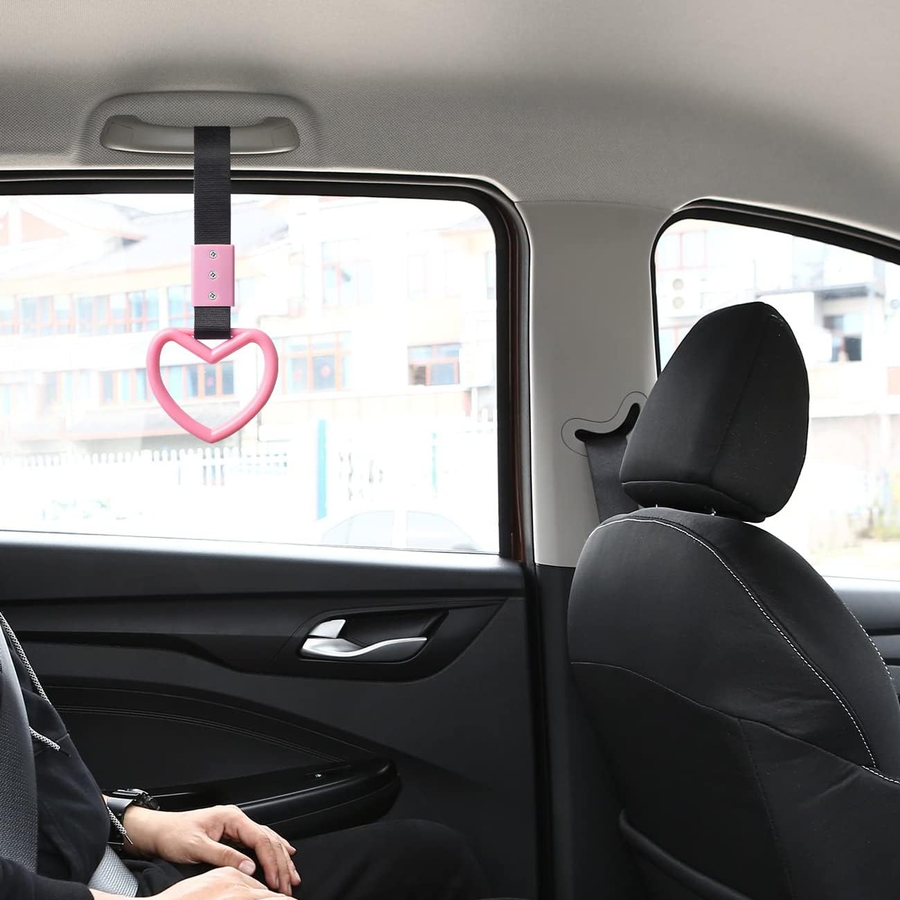 Anillo corazón para manija auto SUV metro 2 Uds