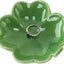 Plato cerámica anillos trébol decorativo regalo mujer