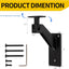 Kit pasamanos aluminio 2x1pulg soportes ajustables ADA