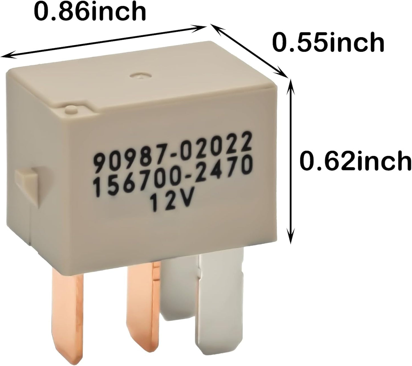 Relé automotriz 30A 12V CC 4 pines pack 2