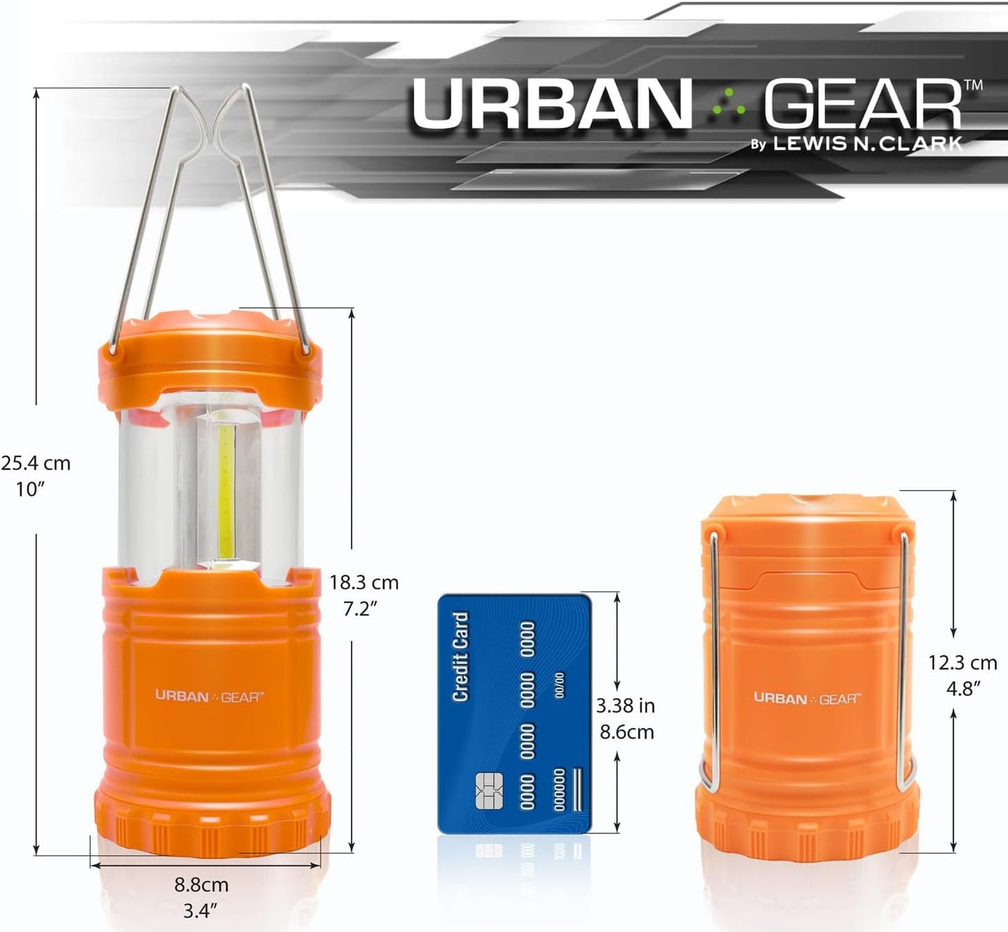 Linterna led plegable impermeable camping senderismo