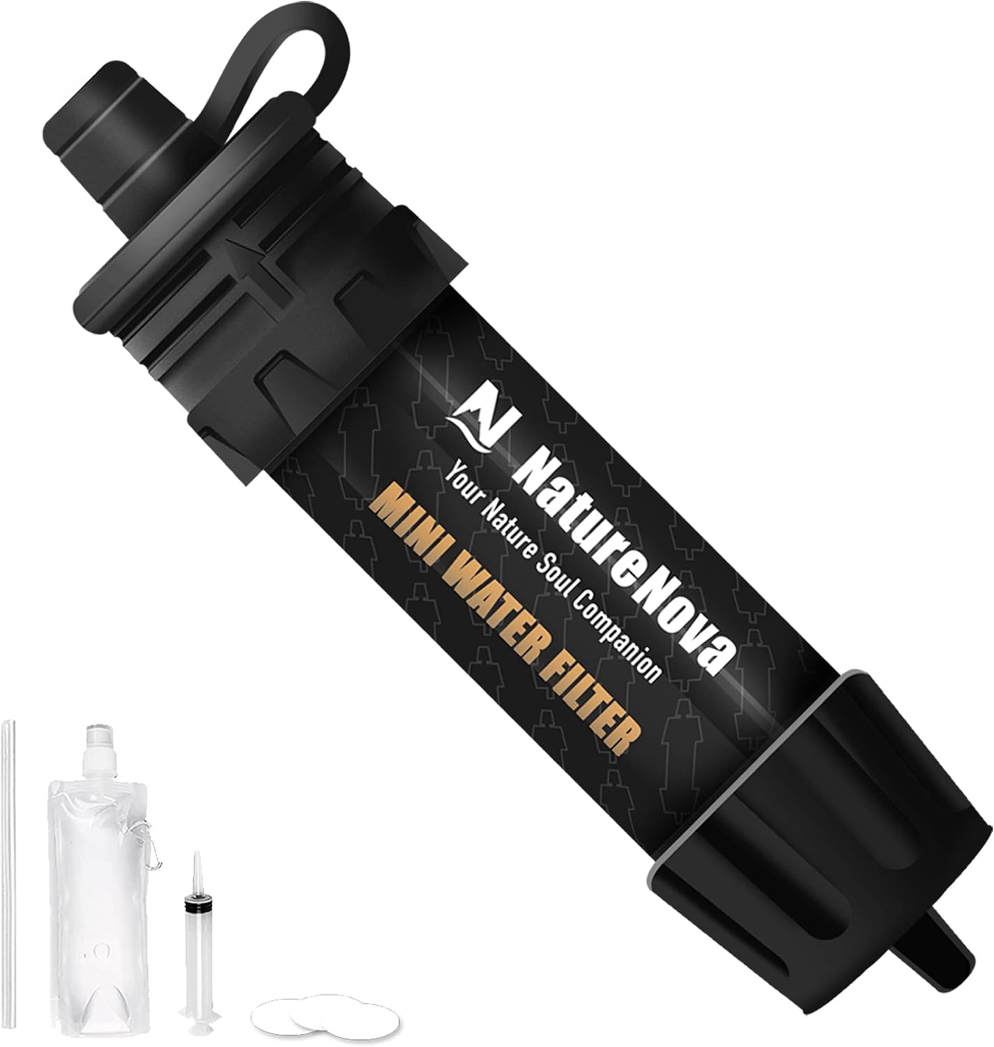 Filtro agua portátil para emergencias senderismo camping