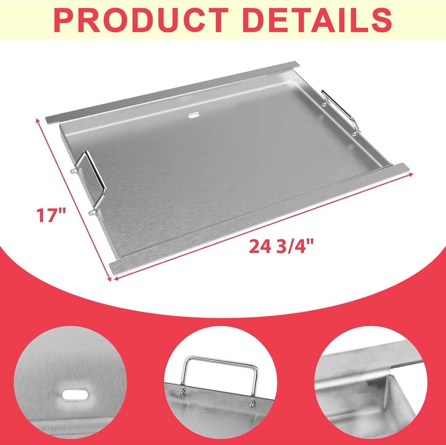 Insertos plancha completa para parrilla Ninja PG300 acero
