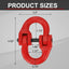 2 Pzas Enganche Remolque Hammerlock Grado 80 12000lb Rojo