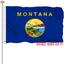 Bandera Montana 3x5 doble cara 100% poliéster con ojales