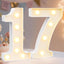 Letras LED plástico blanco para bodas con pilas