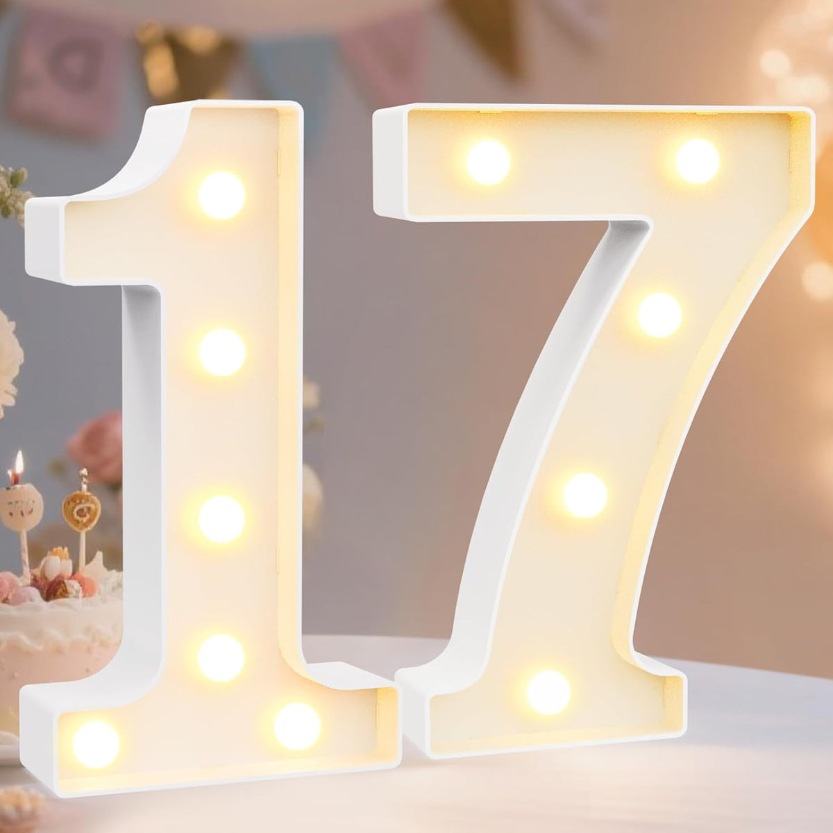 Letras LED plástico blanco para bodas con pilas