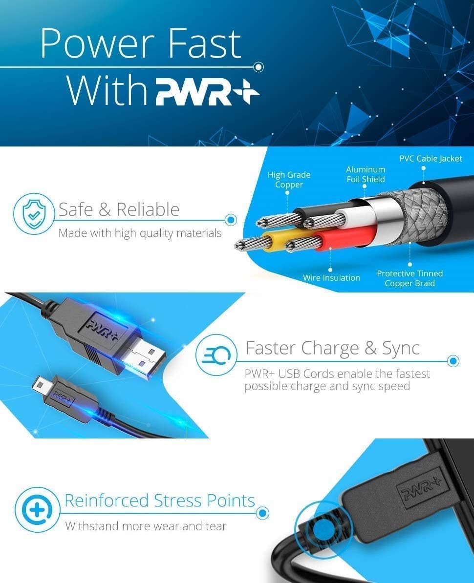 Cable USB 2.0 A a B 25ft para audio teclado micrófono