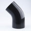 Acoplador reductor codo 45 grados manguera silicona