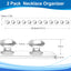 Soporte collares acrílico 12 ganchos pared pack