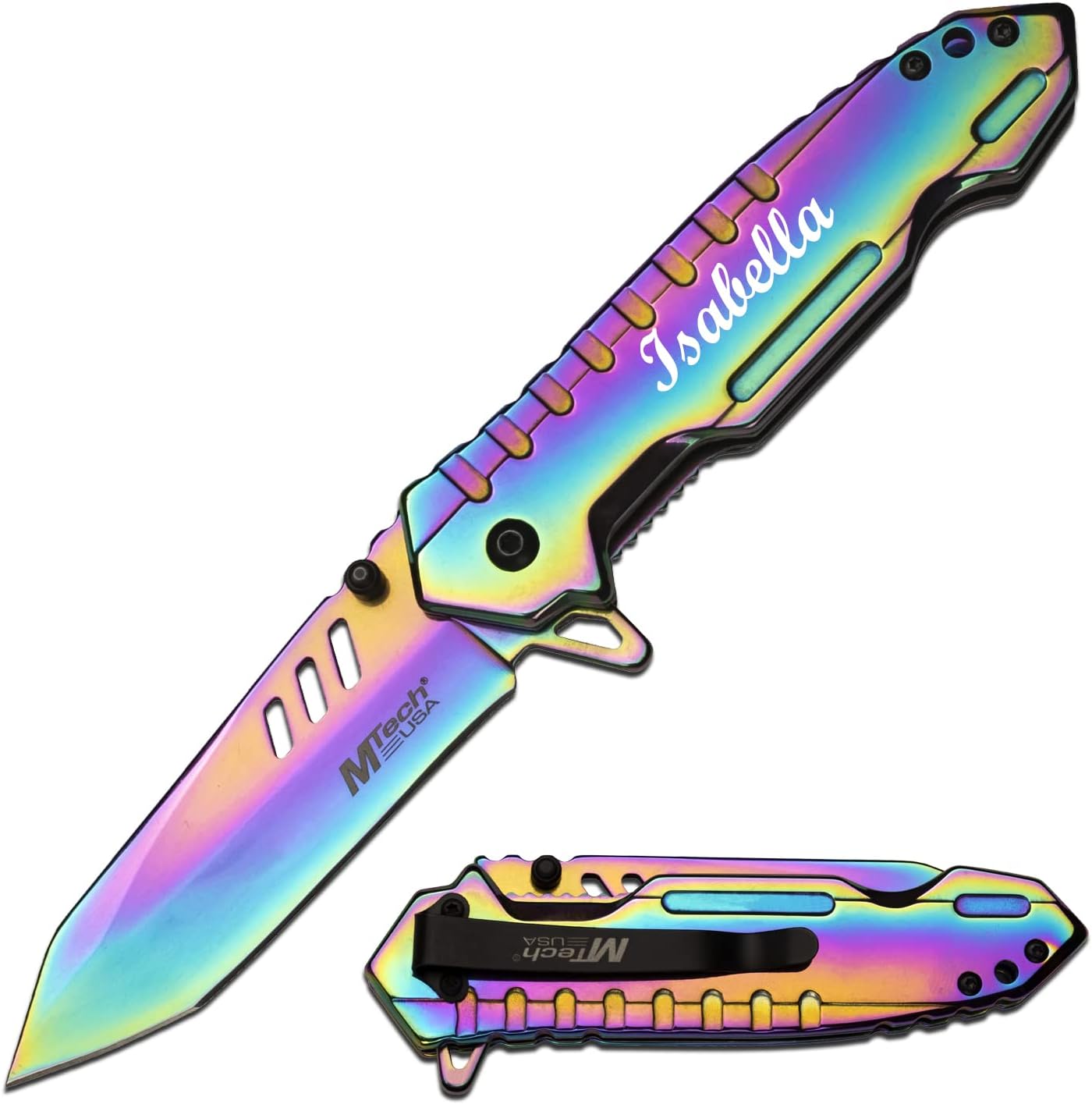 Cuchillo bolsillo grabado día padre regalo hombres
