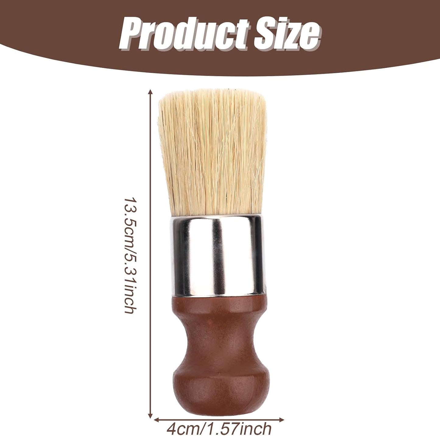 Cepillo limpieza muebles cuero madera mango corto cerdas suaves
