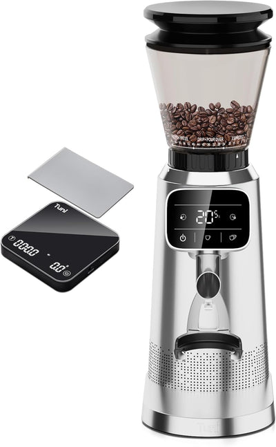 Molinillo de café con rebabas cónicas de astilla G2 digital negra