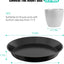 6 Platillos para plantas 4-22" plástico resistente