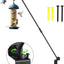 Gancho giratorio 360° acero 32" soporte pared comederos