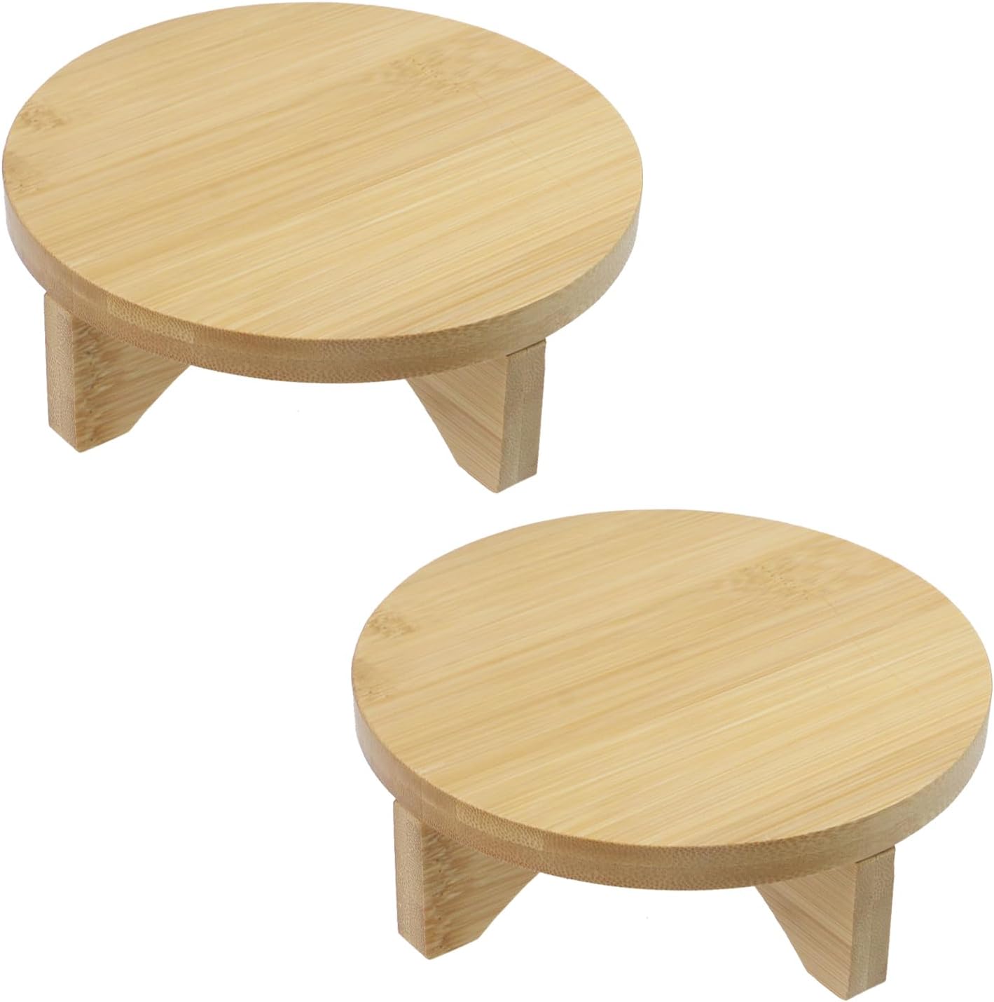 Soporte redondo para macetas madera 2 Uds