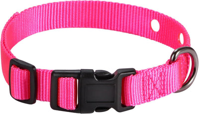 Correa repuesto collar perro 1pulg 2agujeros comp color rosa