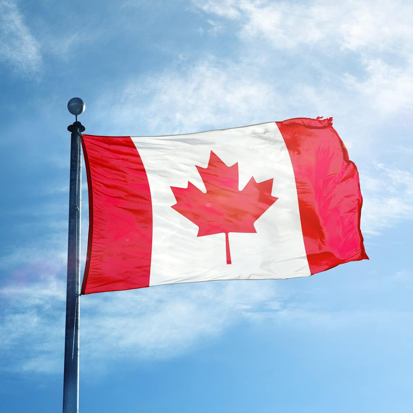 Bandera Canadá 3x5ft poliéster anti UV interiores exteriores