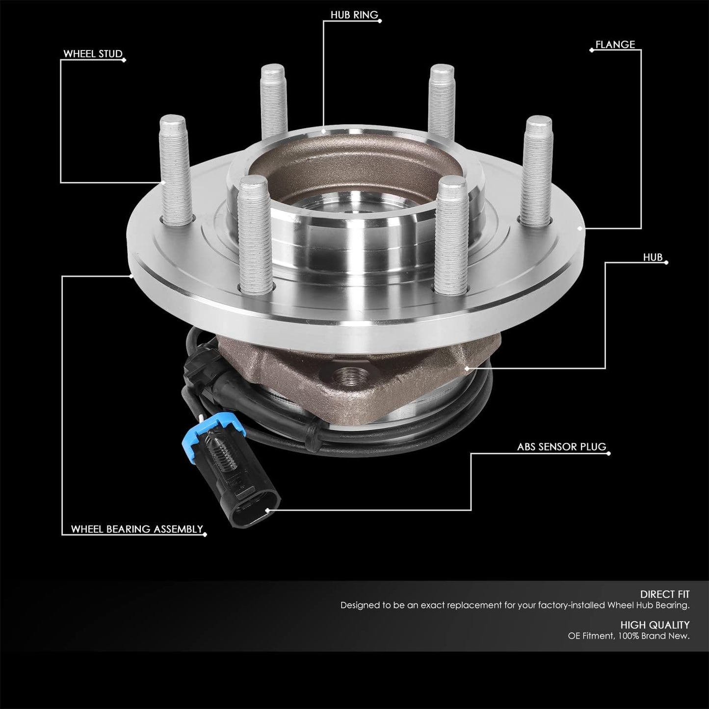 Conjunto cubo rueda delantera con sensor H3 06-10
