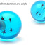 Pomo palanca cambios tipo bola Z Star con adaptadores azul