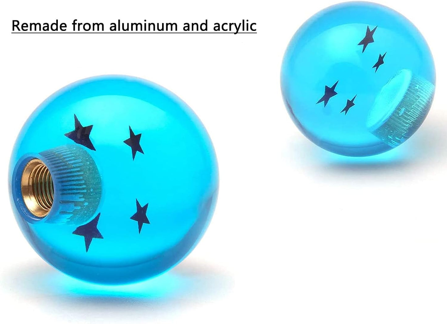 Pomo palanca cambios tipo bola Z Star con adaptadores azul