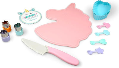 Set 18 Pzas Charcutería Unicorn Seguro para Niños