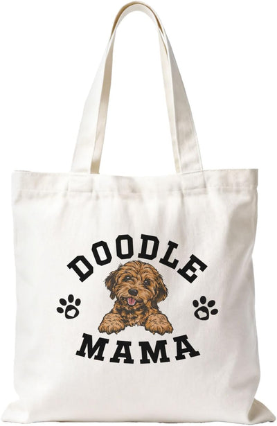 Bolsas tote canvas para mujer amante de perros reutilizables