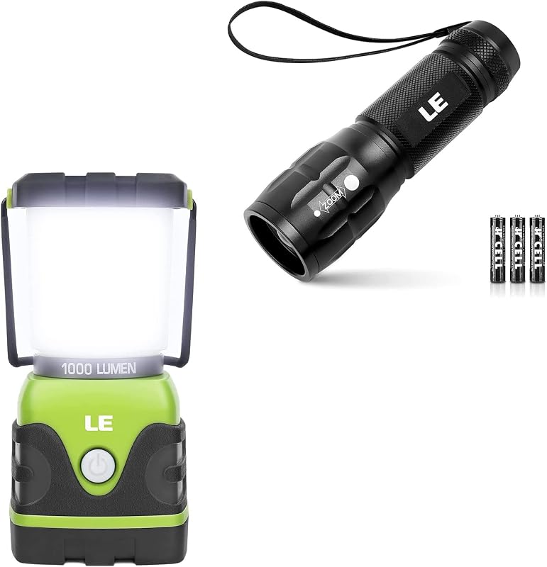 Pack 2 Linterna LED 1000LM con pilas luz flash brillante