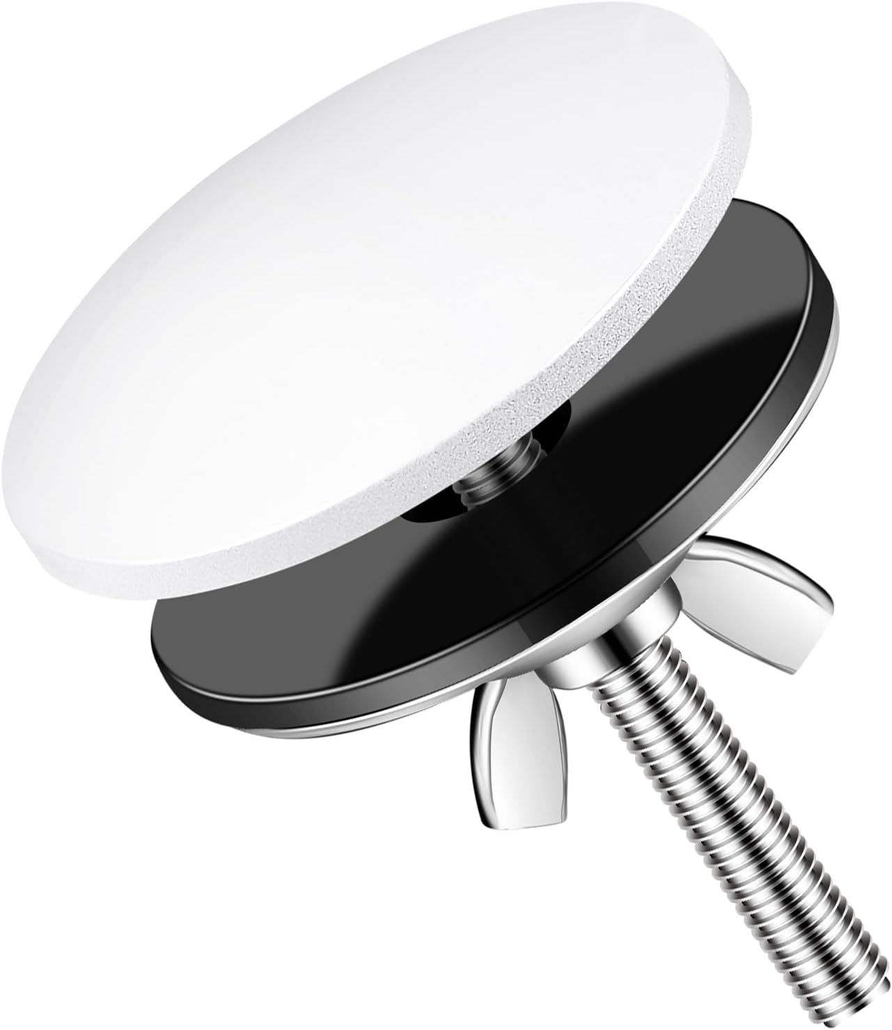Tapa orificio fregadero 2pulg acero inox placa enchufe blanco