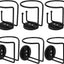 6 Soportes Magnéticos Tazas Acero Inox 10-40oz Negro