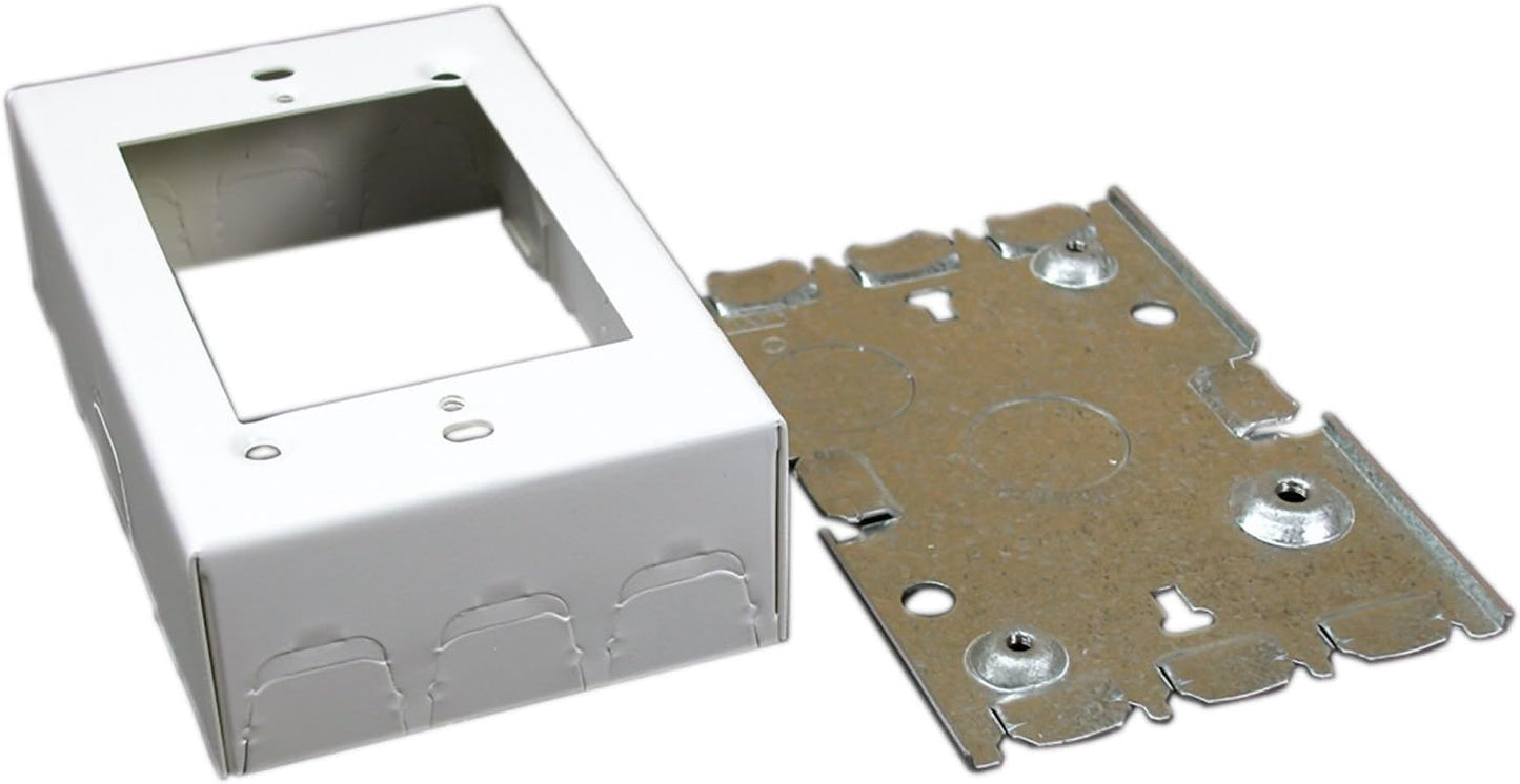 Canaleta metálica Legrand BW3 Serie 700 1 Gang 1.375pulg Blanco