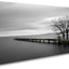 Pintura pared gris moderna minimalista blanco y negro