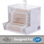 Soporte acrílico para hisopos Qtip baño moderno