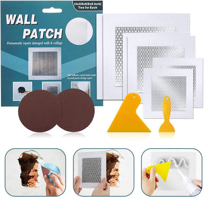 Parche yeso 4-8 pulg Safe Mend kit reparación
