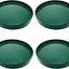 4 Bandejas Cerámica para Macetas 4/4.7" Verde
