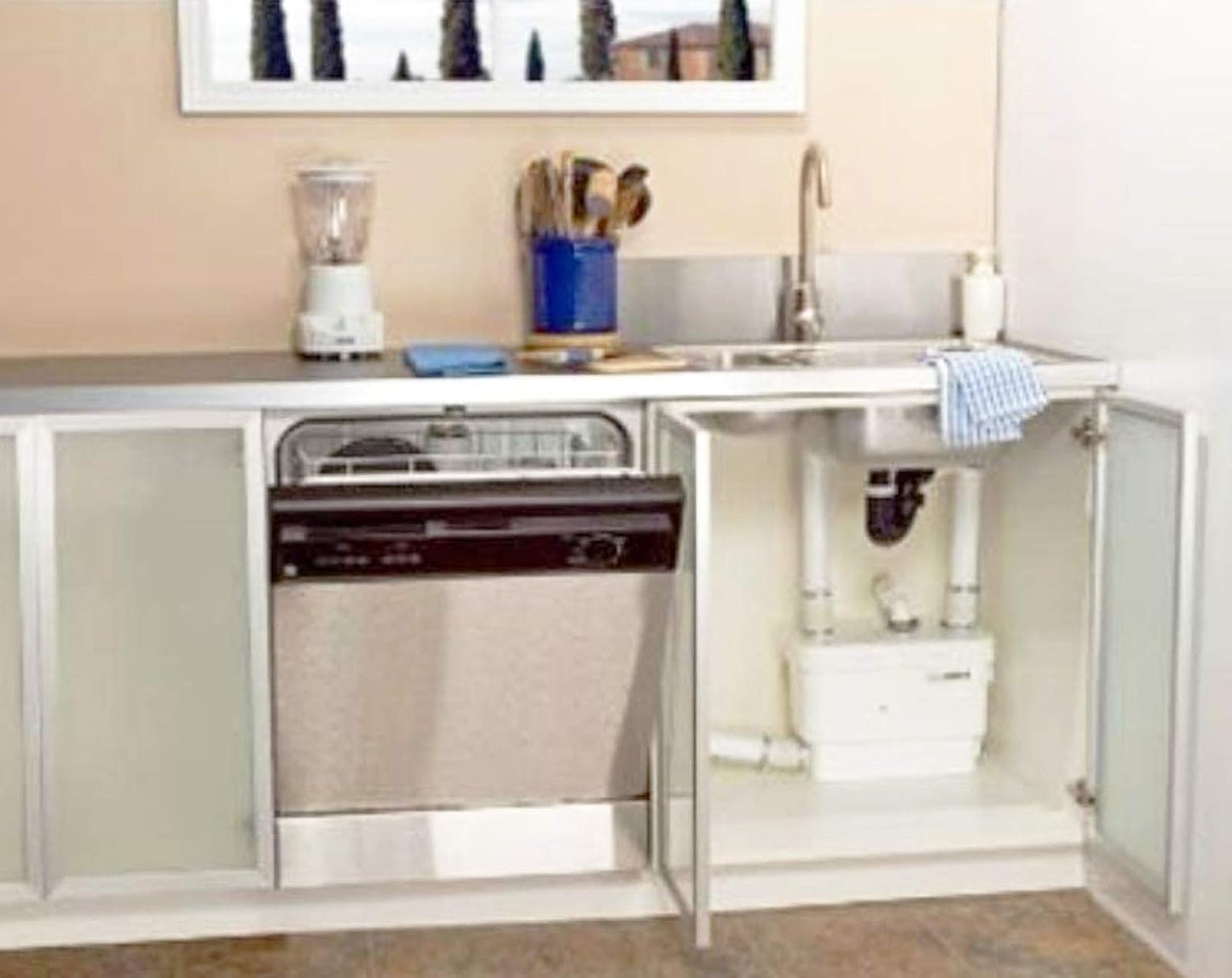 Bomba baño gris resistente para sótano sistema upflush