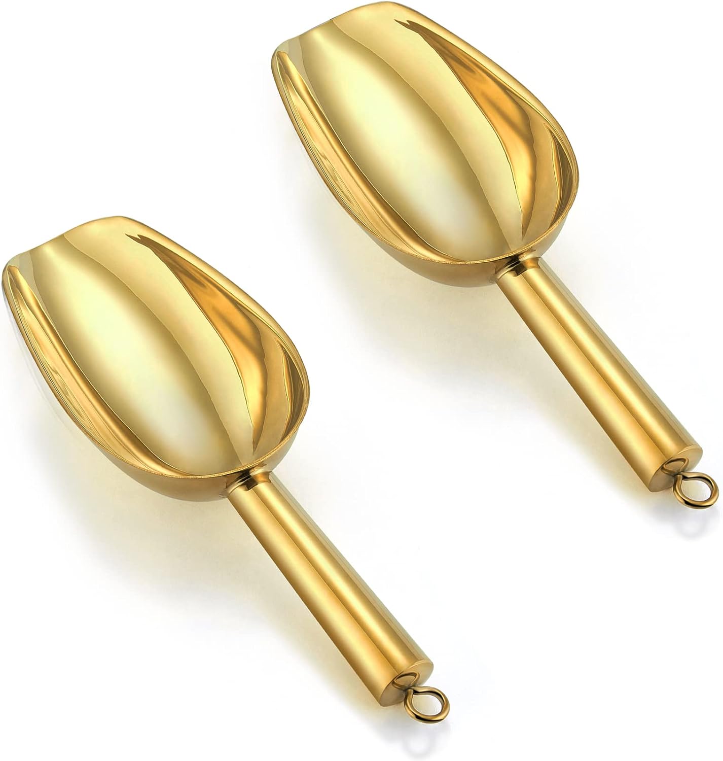 Set 2 cucharadas acero inox color dorado 6oz hogar bar