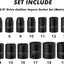 Set 13 Pzas Llaves Impacto 3/8" 7-19mm Estuche Moldeado