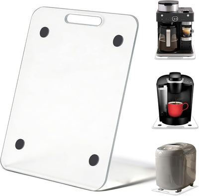 Deslizador acrílico para cafetera encimera 10.6x14pulg
